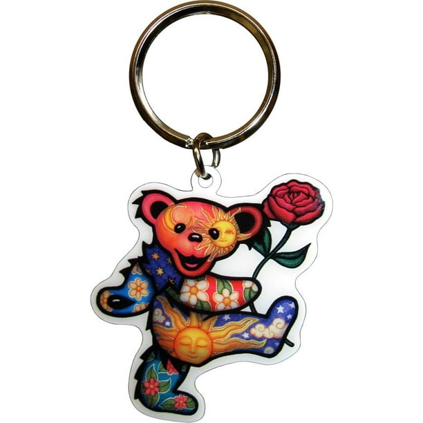 DAN MORRIS Celestial Metal Key Rings Grateful Dead Bear Rose Butterfly ©GDP DAN MORRIS Celestial Metal Key Rings Grateful Dead Bear Rose Butterfly ©GDP